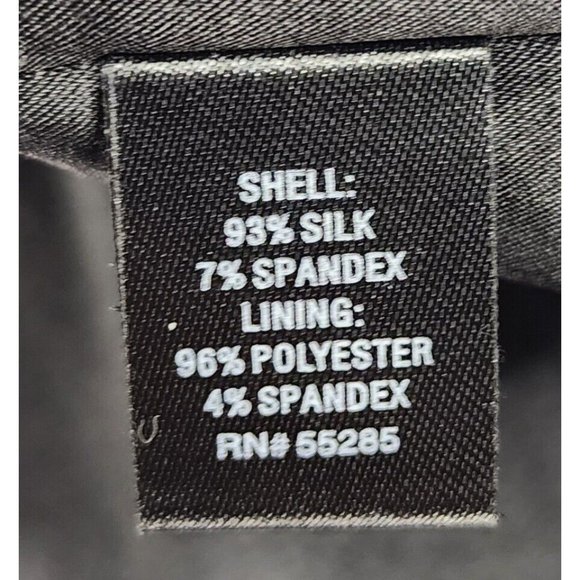 Express Dress Womens 4 Black Draped Strapless Silk Mini Dress - Picture 14 of 15